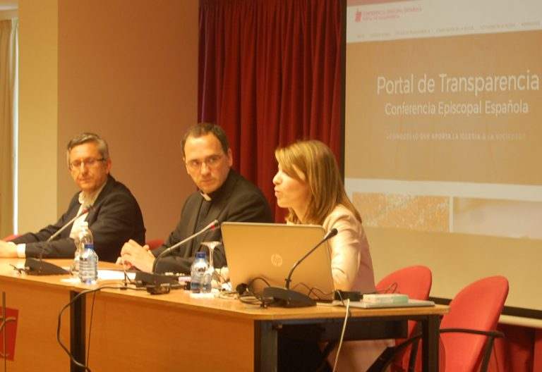 rueda de prensa de presentación del nuevo portal web Portal Transparencia Conferencia Episcopal