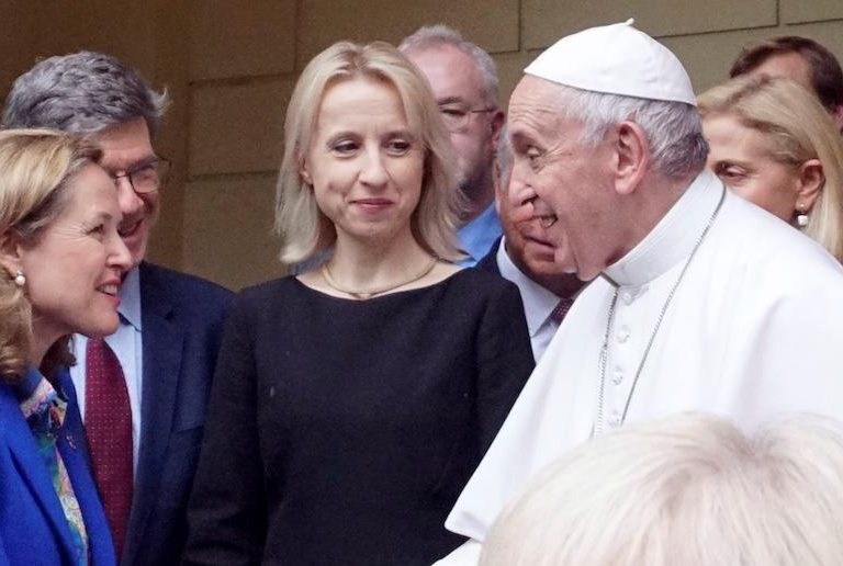 Foro cambio climatico Nadia Calviño papa Francisco