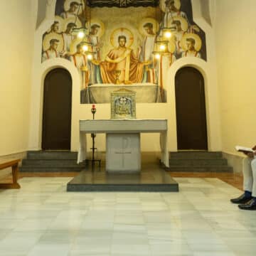 Gerardo Velázquez y Renatto Giovanni, seminaristas de Barcelona